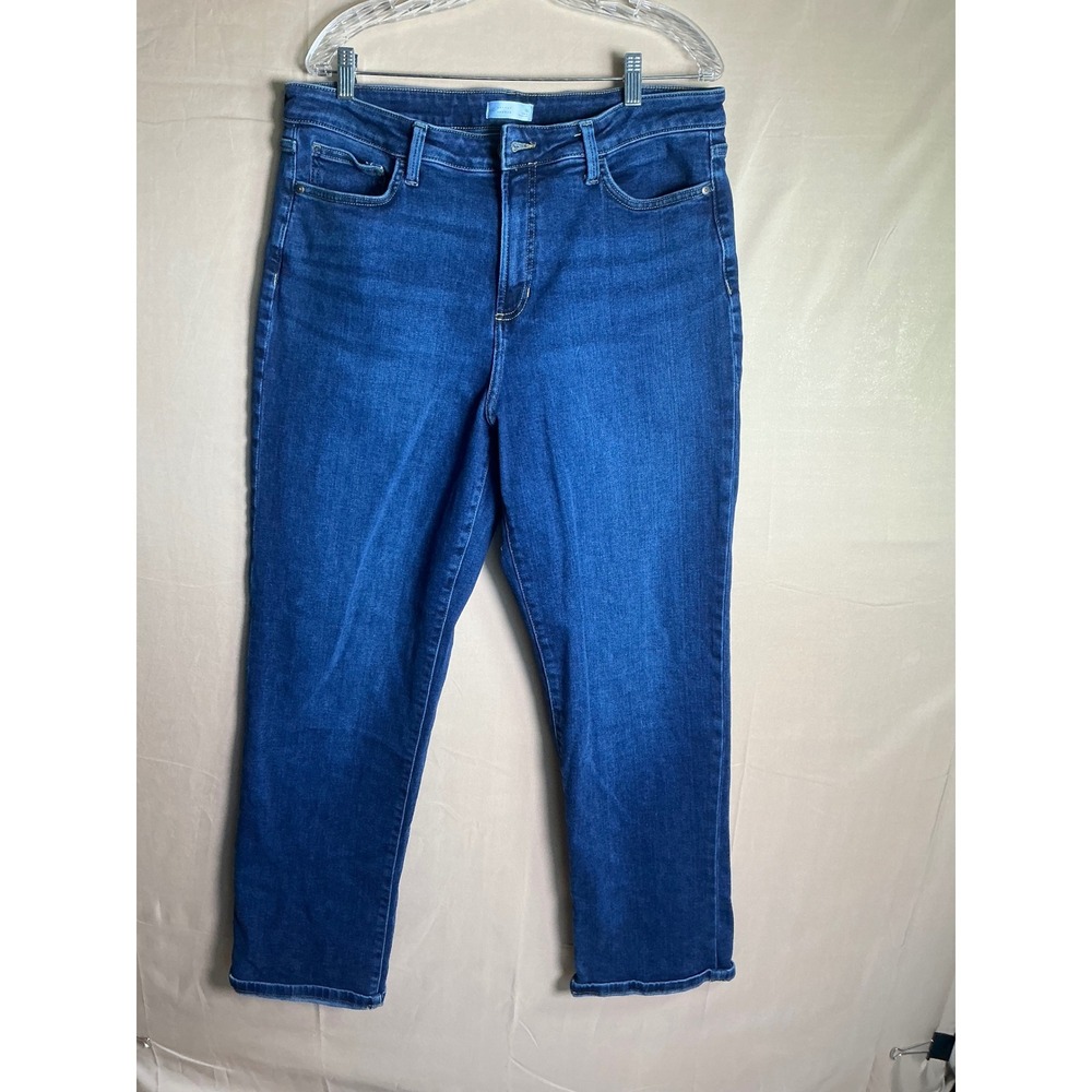 Lauren Conrad Womens High Rise‎ Straight Leg Jeans Dark Wash Size 16